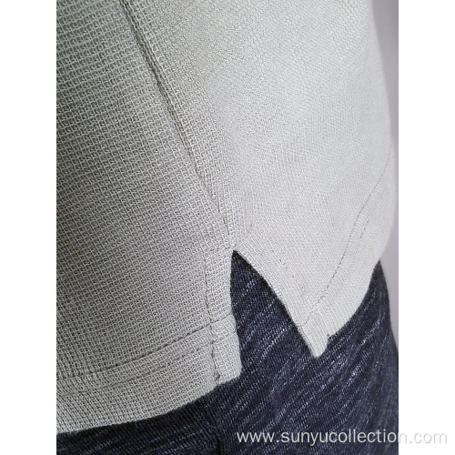 Men's cotton waffle long sleeve t-shirt